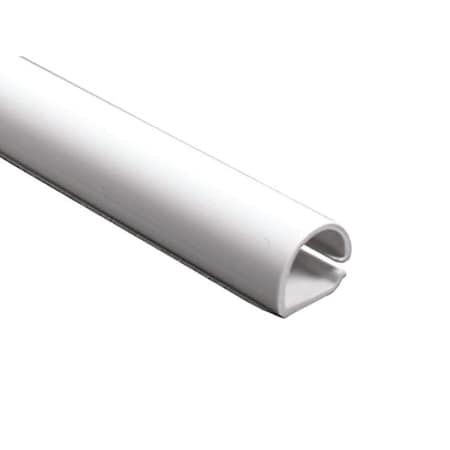 Kable Kontrol Flat Elbow Raceway, WC Series, 0.43 in W, 1/2 in H, 5 ft L, White WC301